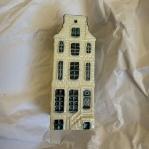 KLM Airlines Delft Blue Miniature House by BOLS for KLM #68 - Empty Bottle